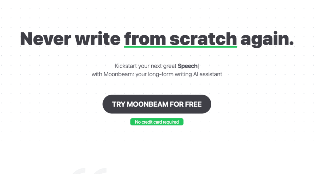 Moonbeam AI Writer