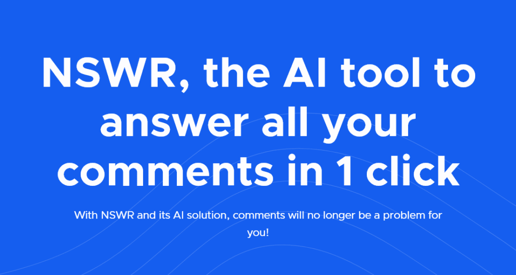 NSWR – AI Social Media Comments