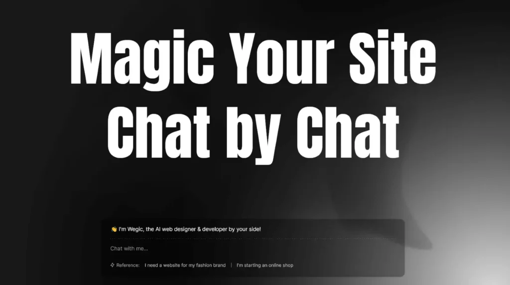 Wegic – Chat-Based AI Website Builder