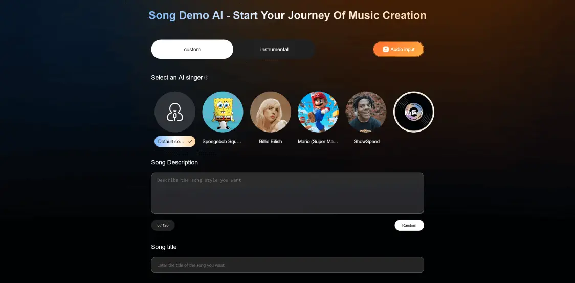 Song Demo AI