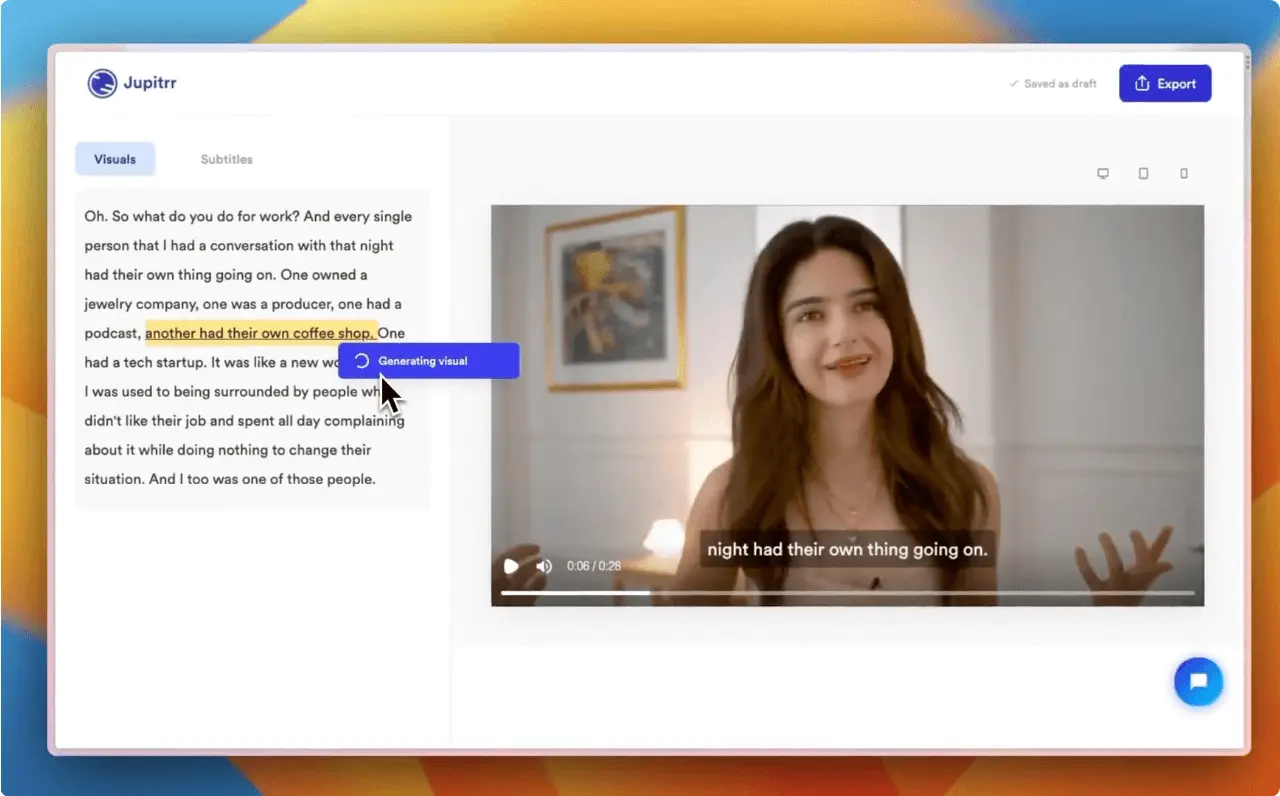 Jupitrr – AI B-roll Generator