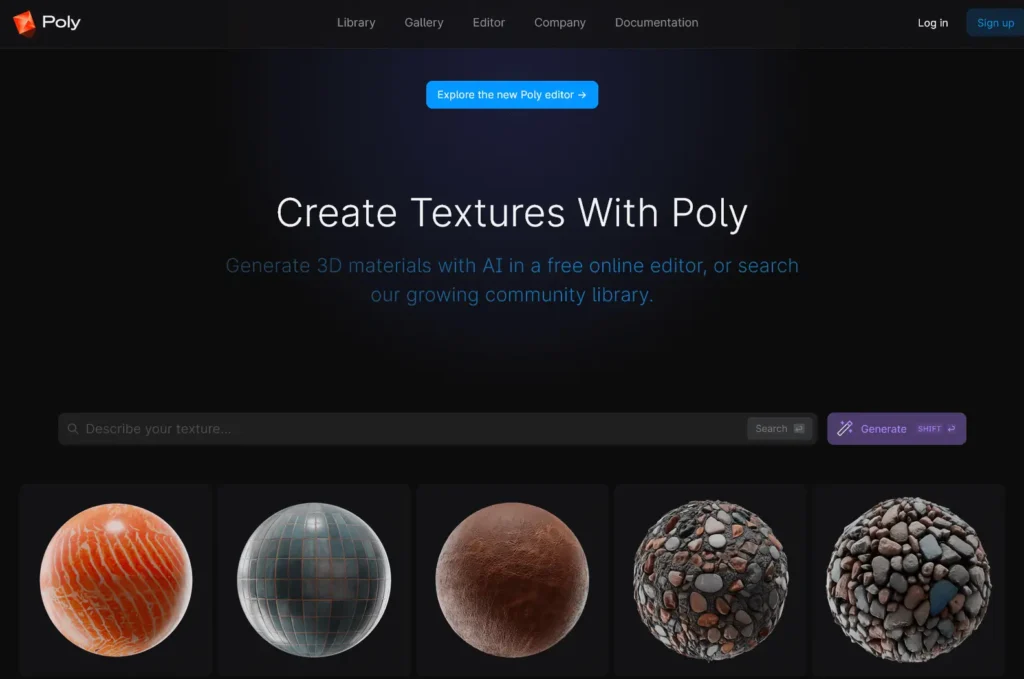 Poly – AI Texture Creation