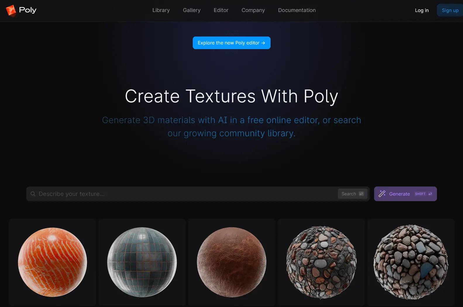Poly – AI Texture Creation