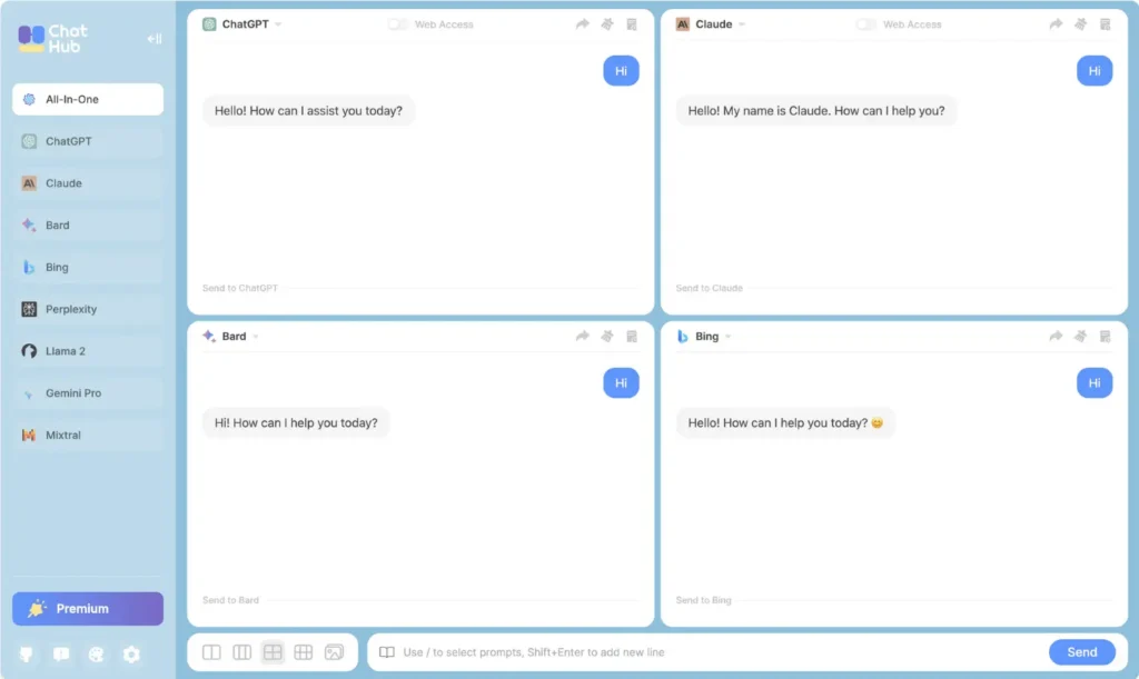 ChatHub – AI Chatbot Client for Browsers