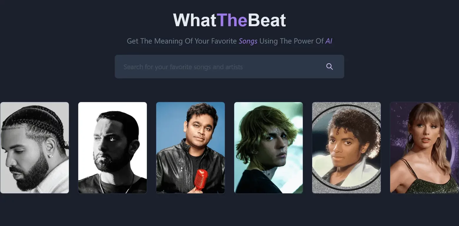 WhatTheBeat – AI Song Interpretation