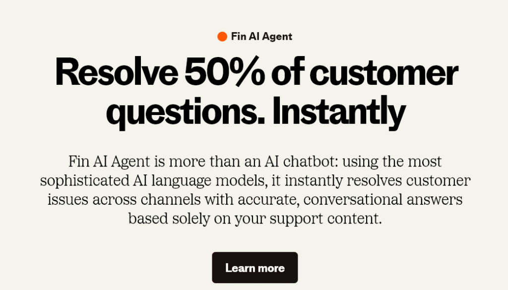 Intercom Fin AI