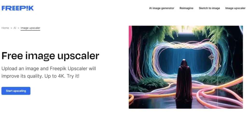 Freepik Image Upscaler