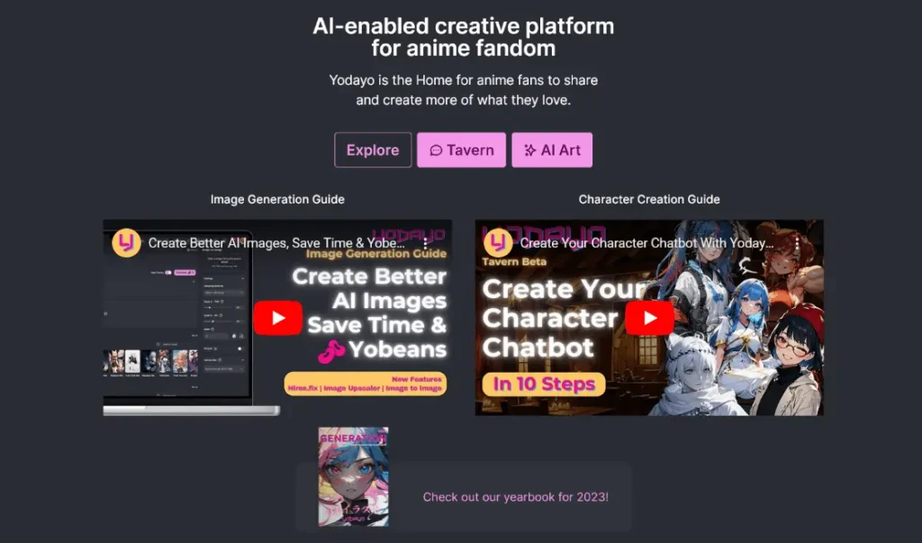 Yodayo – AI Anime Art & Character Chat