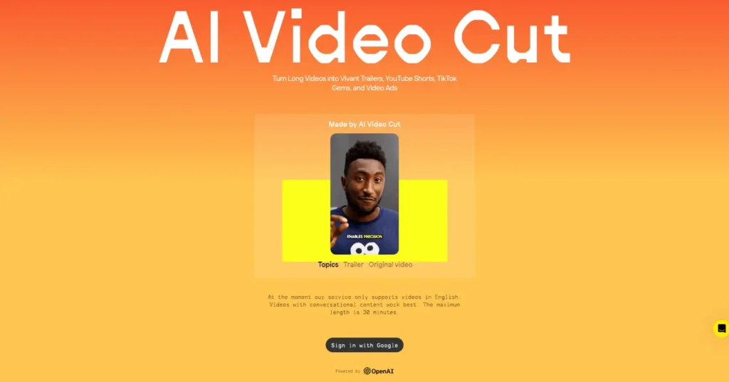 AI Video Cut