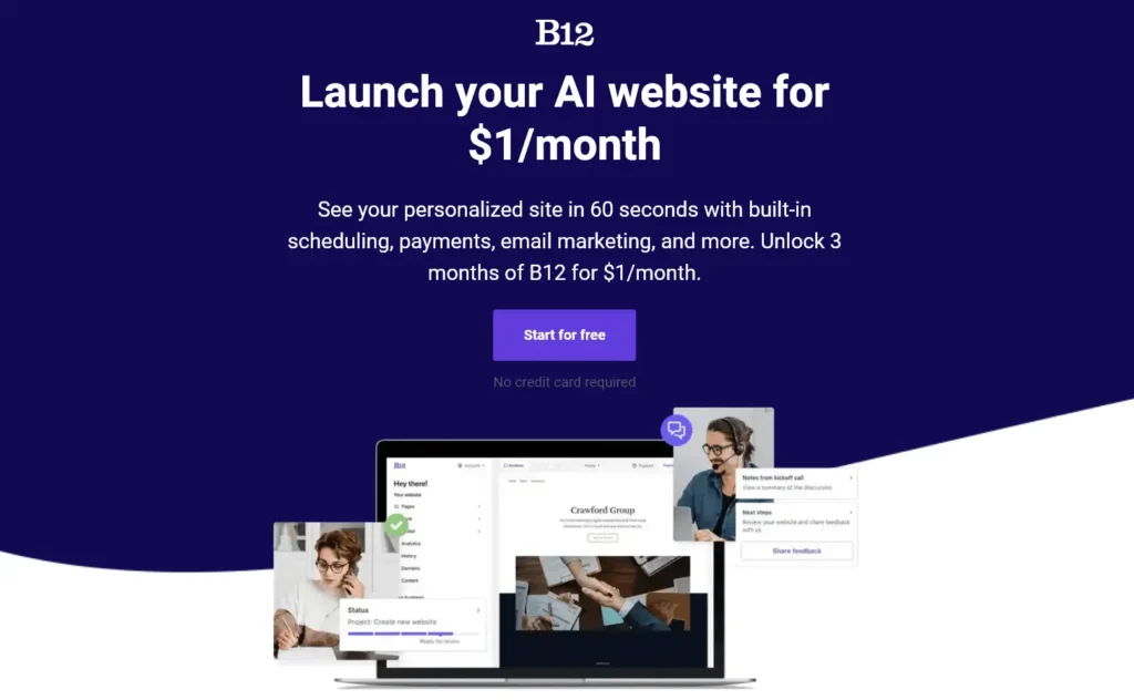 B12 AI Website Builder