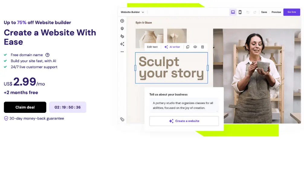 Hostinger AI Website Builder