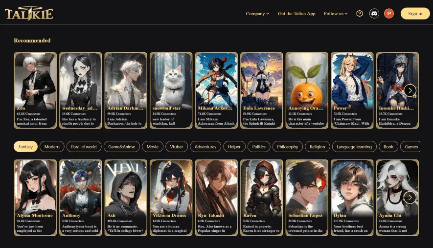 Talkie: Soulful Character AI