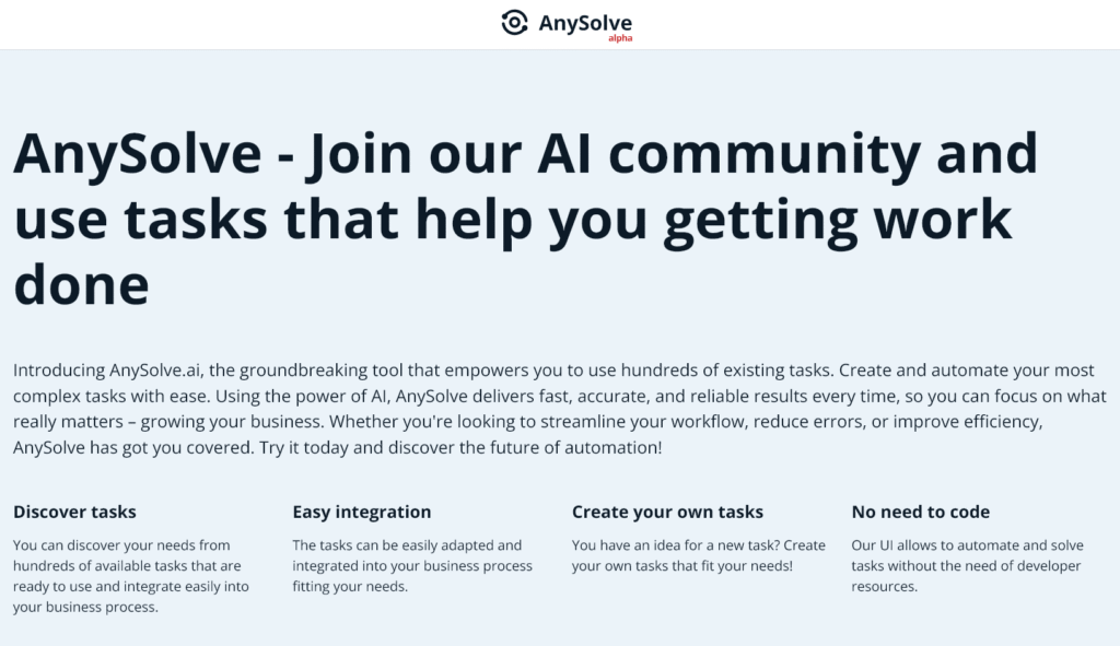 AnySolve AI