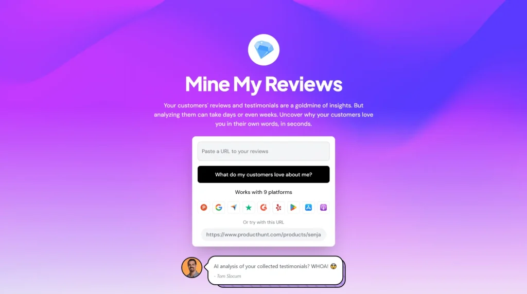 Mine My Reviews – AI Reviews Analysis