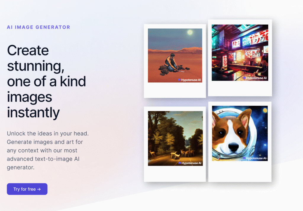 Hypotenuse AI Image Generator