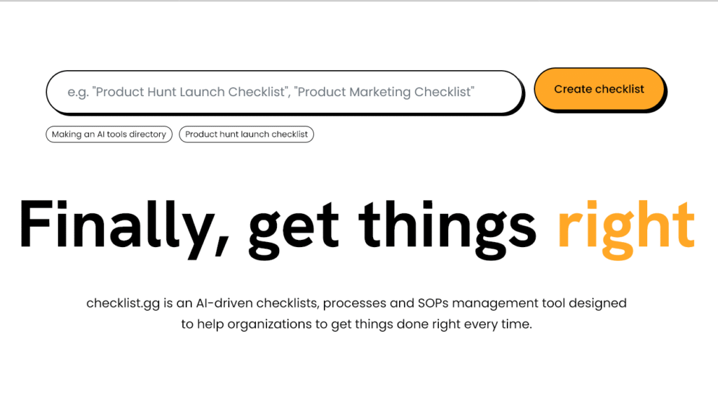 Checklist.gg
