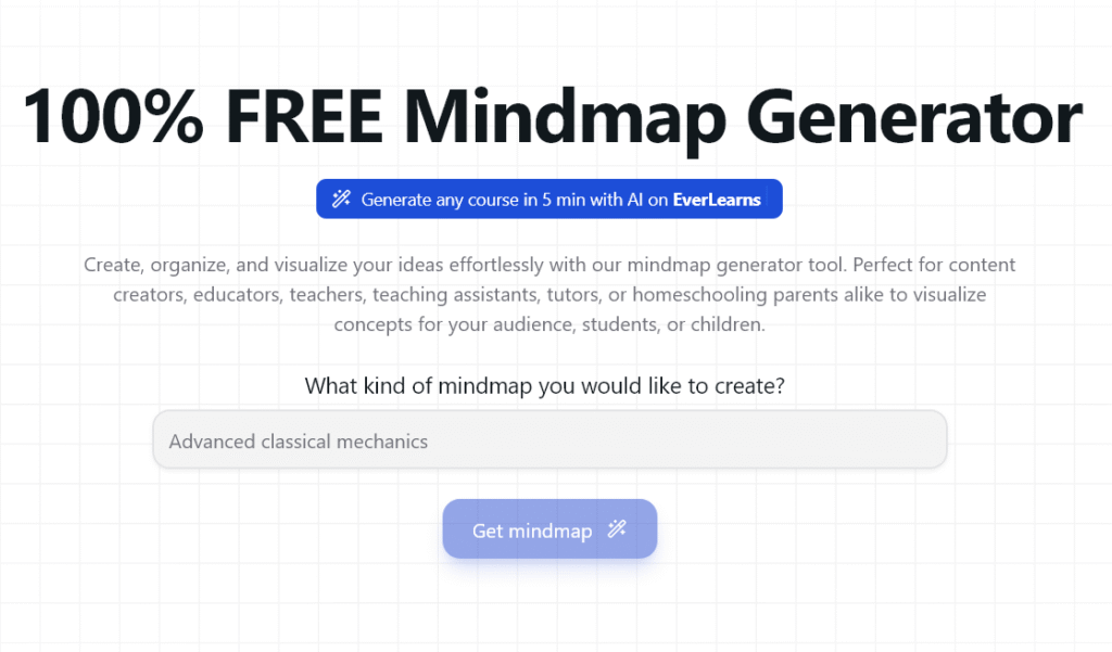 MindMatrix – Free AI Mind Map Generator