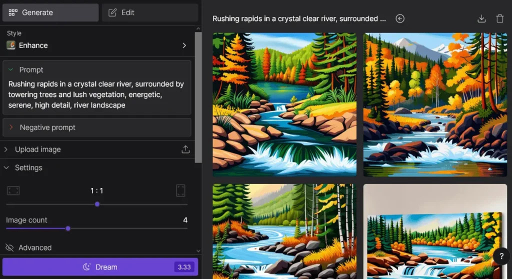 DreamStudio SD Image Generator