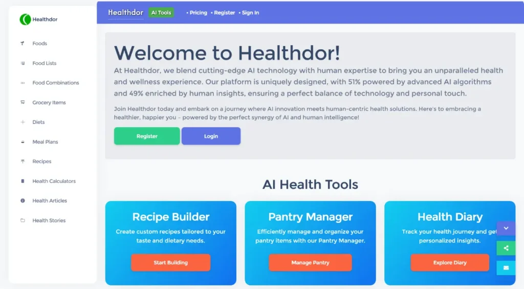 Healthdor – AI Health & Wellness Platform