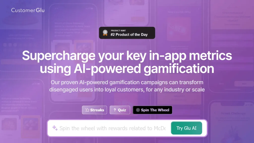 CustomerGlu AI – User Engagement Gamification
