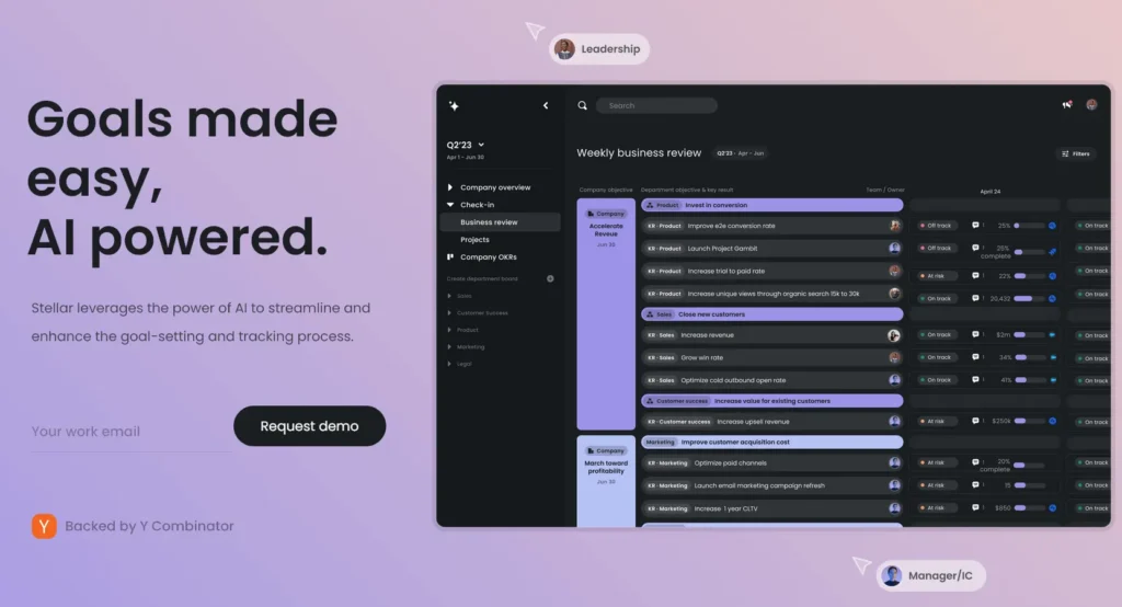 Stellar AI – OKR Management & Tracking