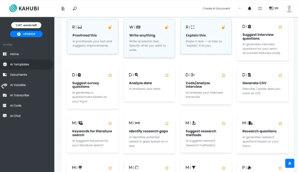 Kahubi – AI for Researchers