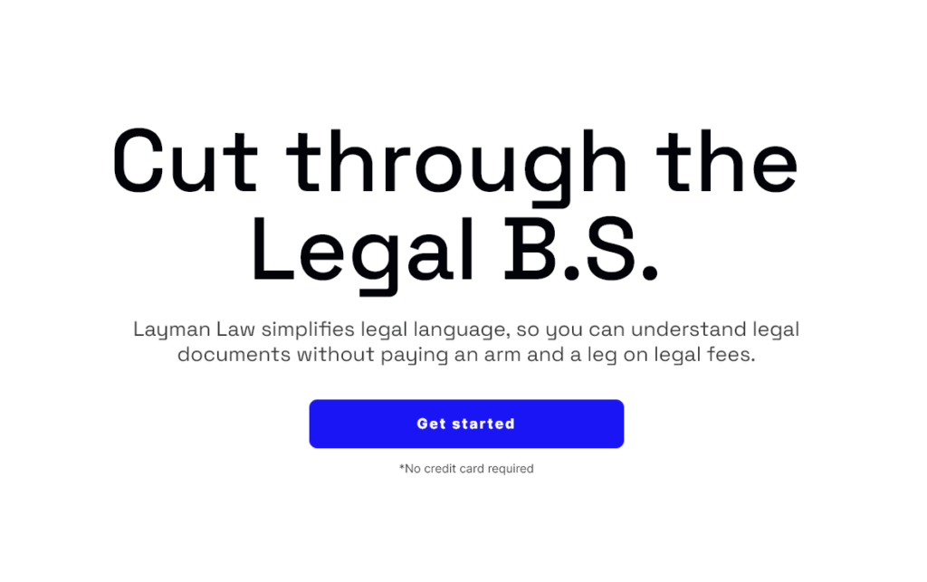 Layman Law – AI Legal Jargon Translation