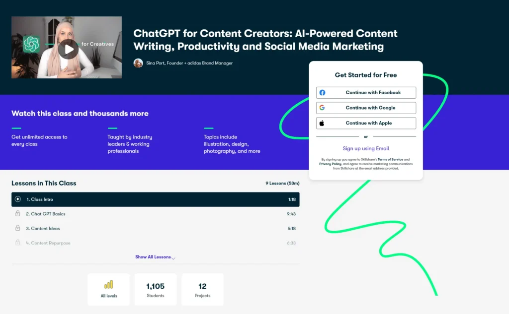 ChatGPT for Content Creators – AI Course
