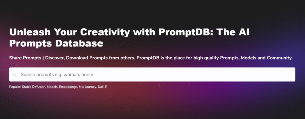 PromptDB Free A.I Image Prompts