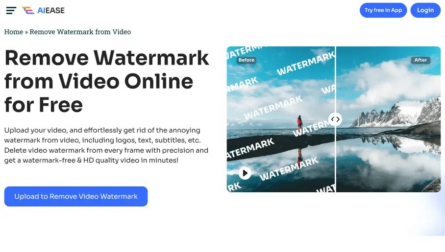 AIEase Video Watermark Remover