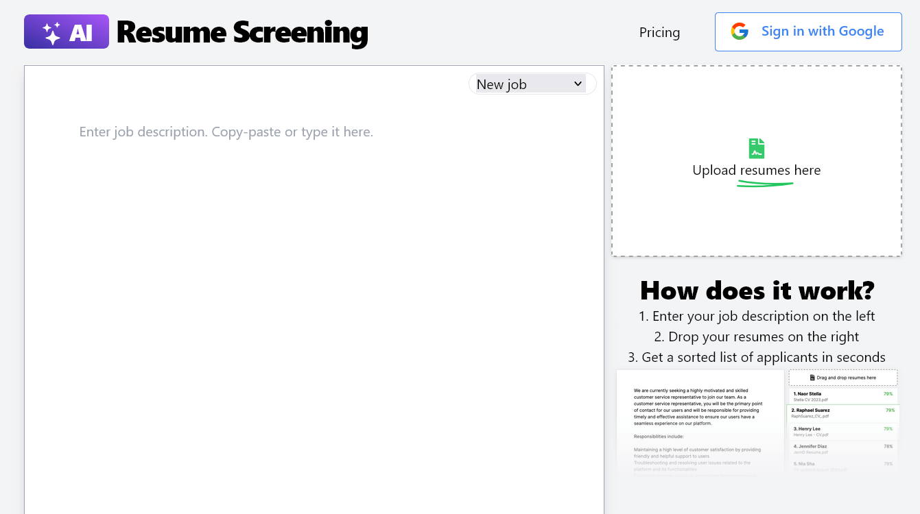 Resume Screening AI