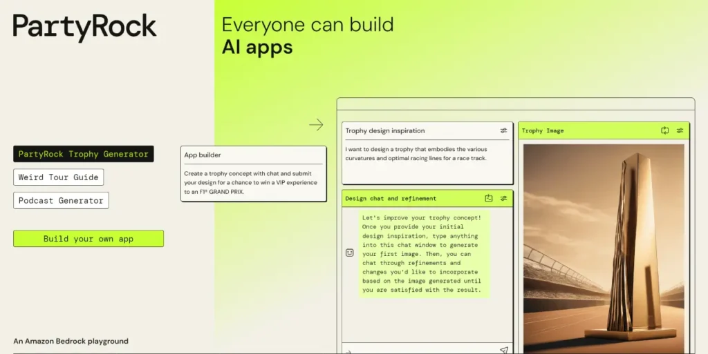 PartyRock – Build & Share AI Apps