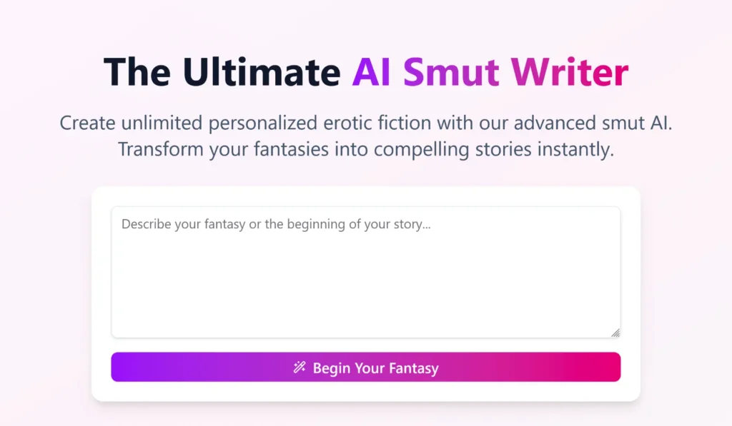 AI Smut Writer
