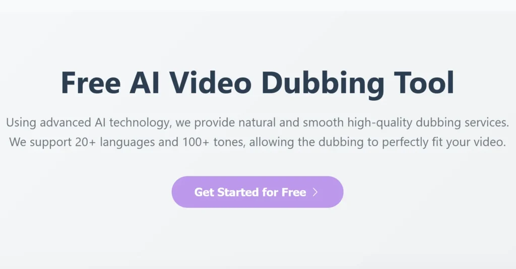 AI Dubbing