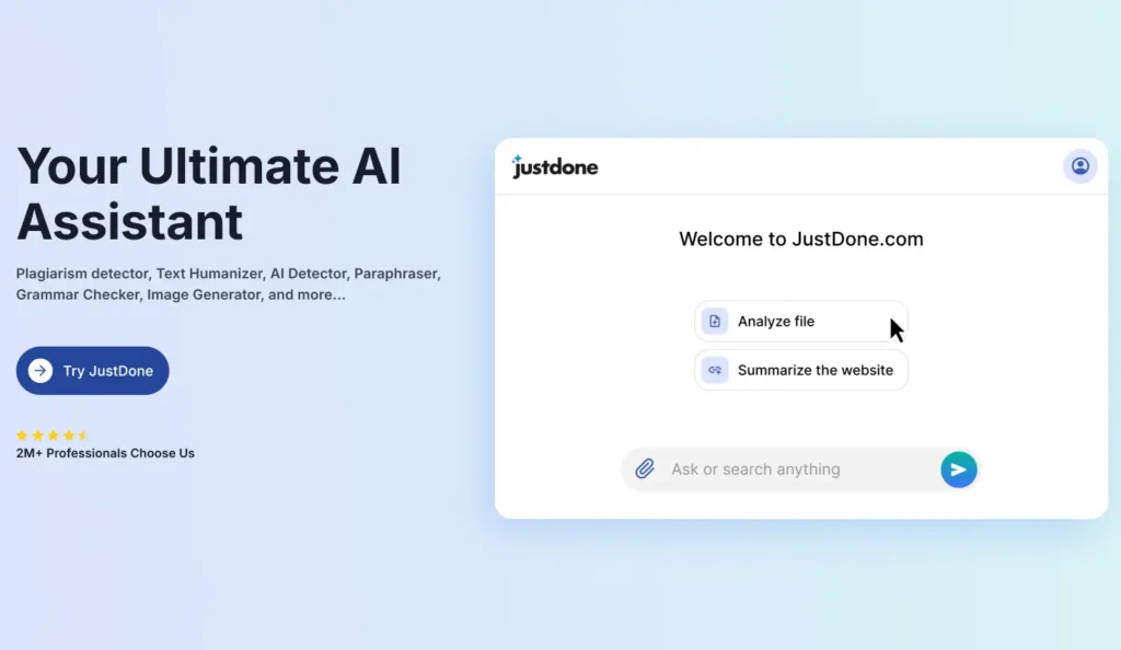 JustDone AI Detector