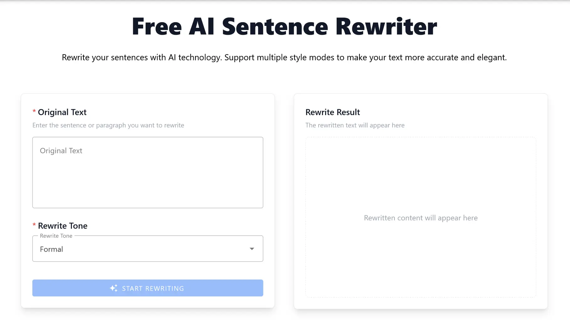 Sentence Rewriter Sentence Rewriter