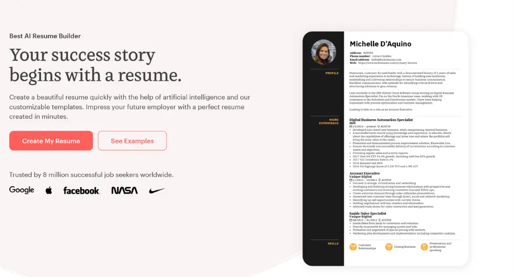 Kickresume Kickresume