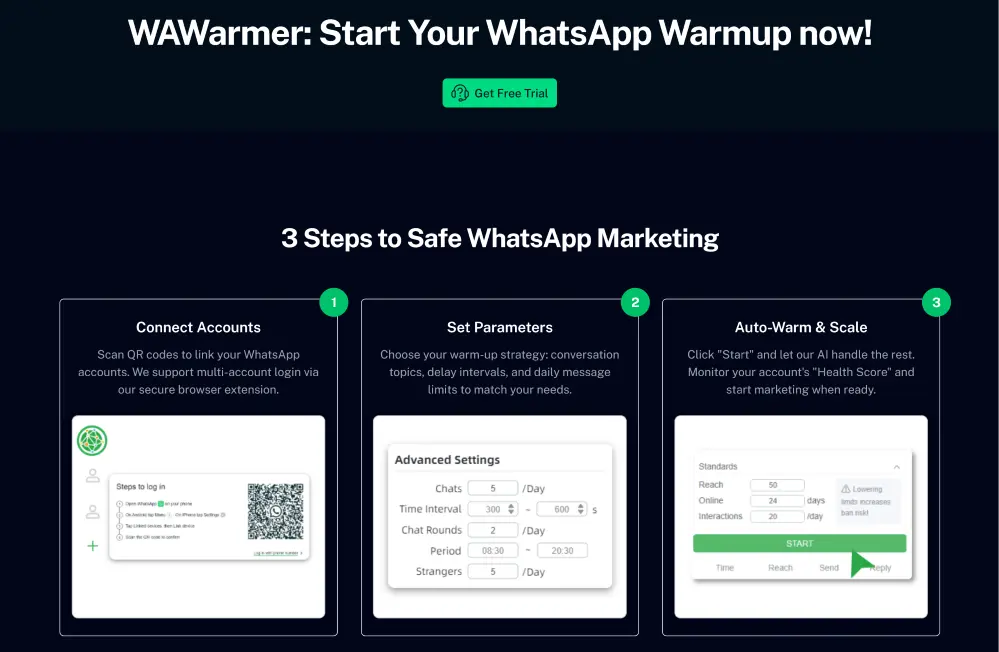 WhatsApp Warmup Tool